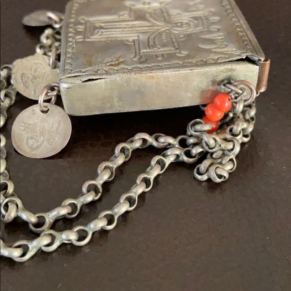1839 stamped keepsake silver necklace religious - Picture 7 of 8